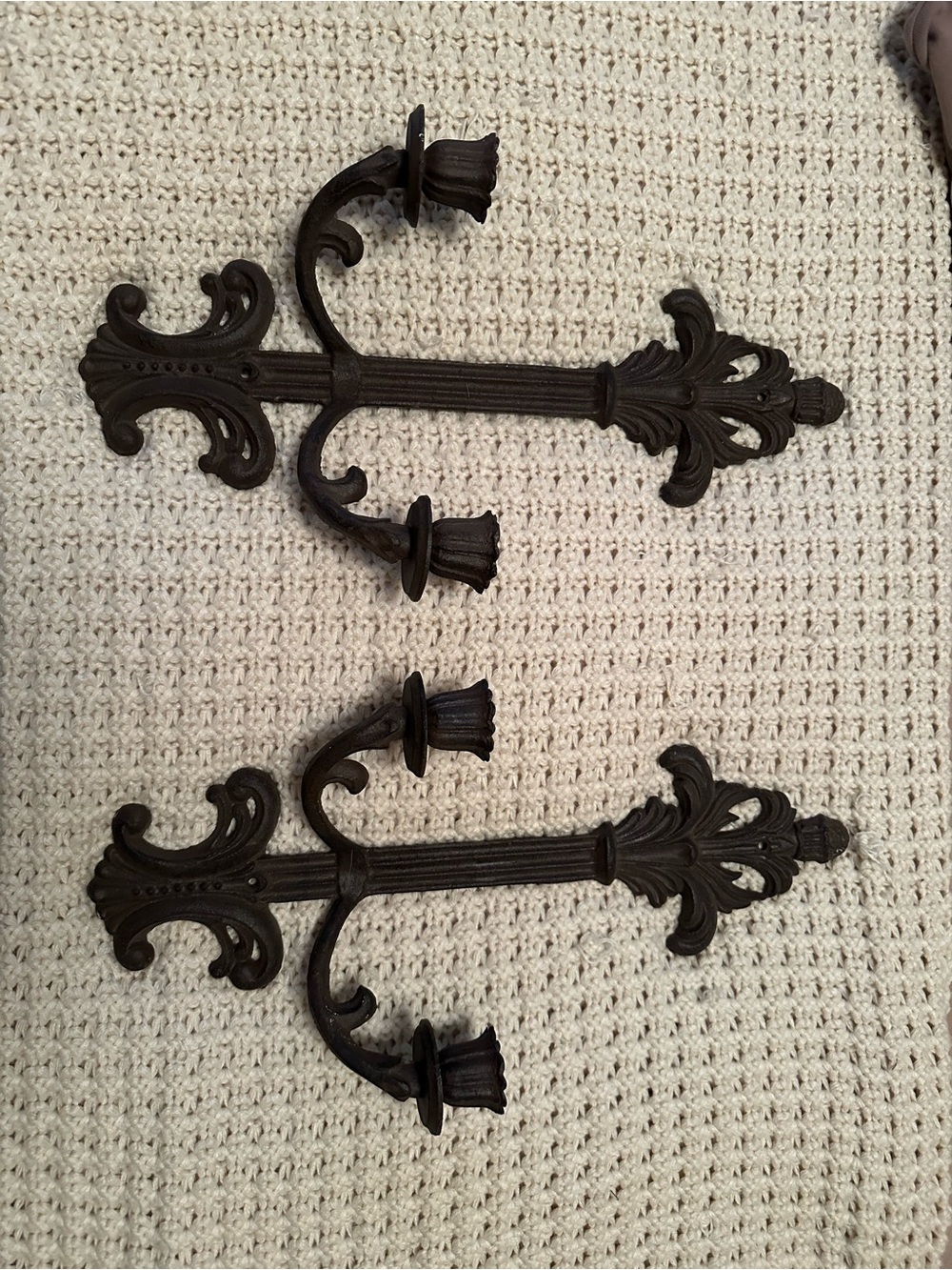 Ornate Cast Iron Wall Sconces - Decorative Home Wall Decor